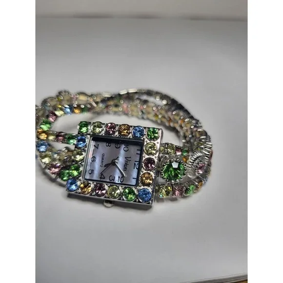Vivani | Accessories | Vivani Silver Tone Rhinestone Gem 